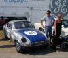 La MG B GT belge qui a couru dimanche, cf photos J. Boly, avec une variante de carrosserie rare faite  56 exemplaires par Jacques Coune en Belgique, 98 ko
