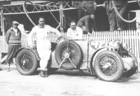 Cliquez ici pour voir l'image en plus grand format, Philippe MAILLARD-BRUNE et Charles DRUCK  L'ARRIVEE du MANS 1935, K3 Magnette, record etc..., collection Maillard Brune